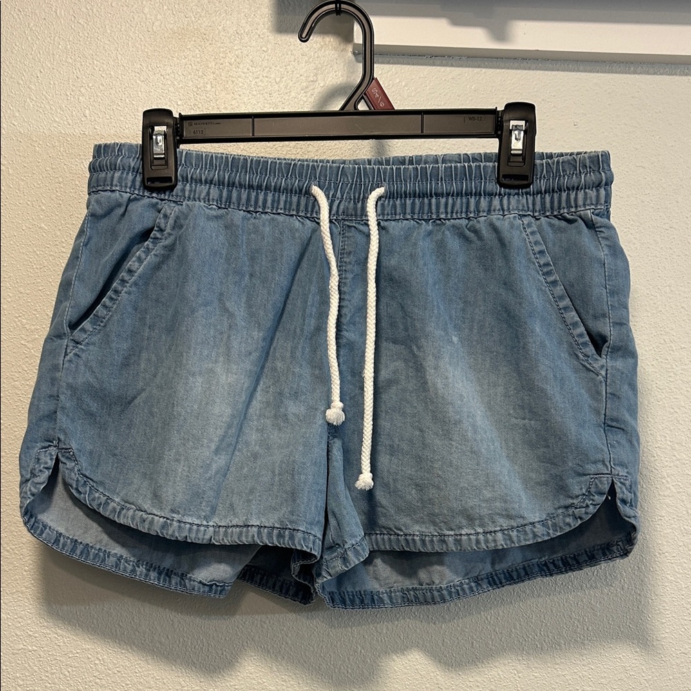 Kendall & Kylie Light Blue Denim Athletic Shorts